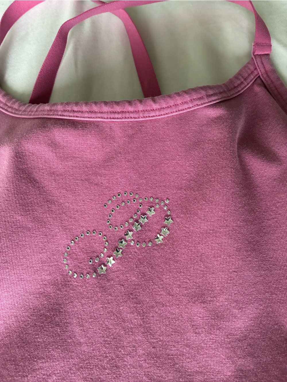 Victoria's Secret Pink Star Rhinestone Bandeau Tank